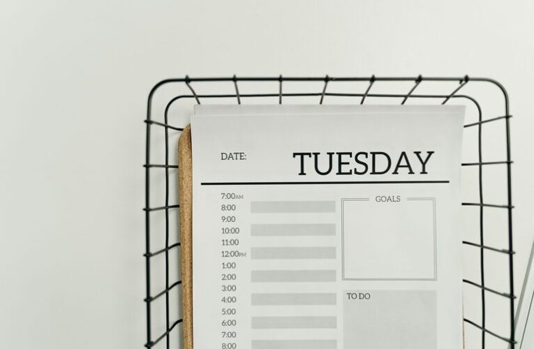 Simple Cleaning Schedule for the Whole Week
